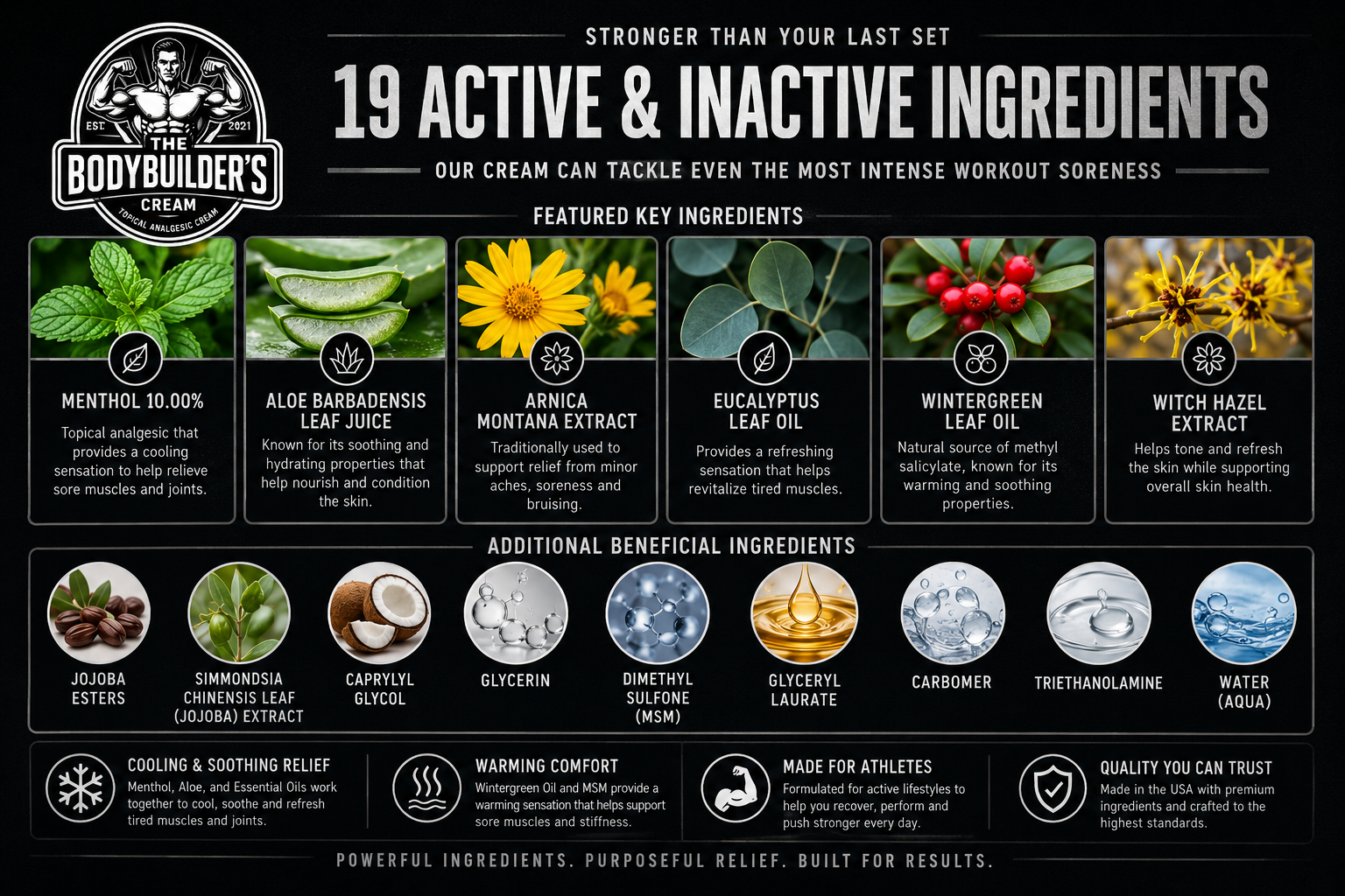 19 Active & Inactive Ingredients